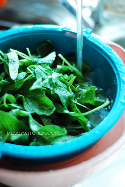 Rinse Chinese Spinach